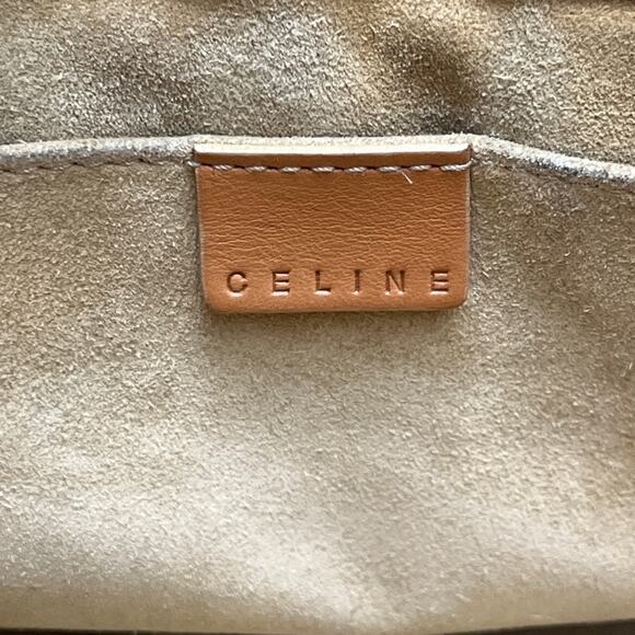 CELINE Boogie Bag Quilted Leather Satchel Caramel Gold Hardware CE00/15 Italy - Picture 14 of 16